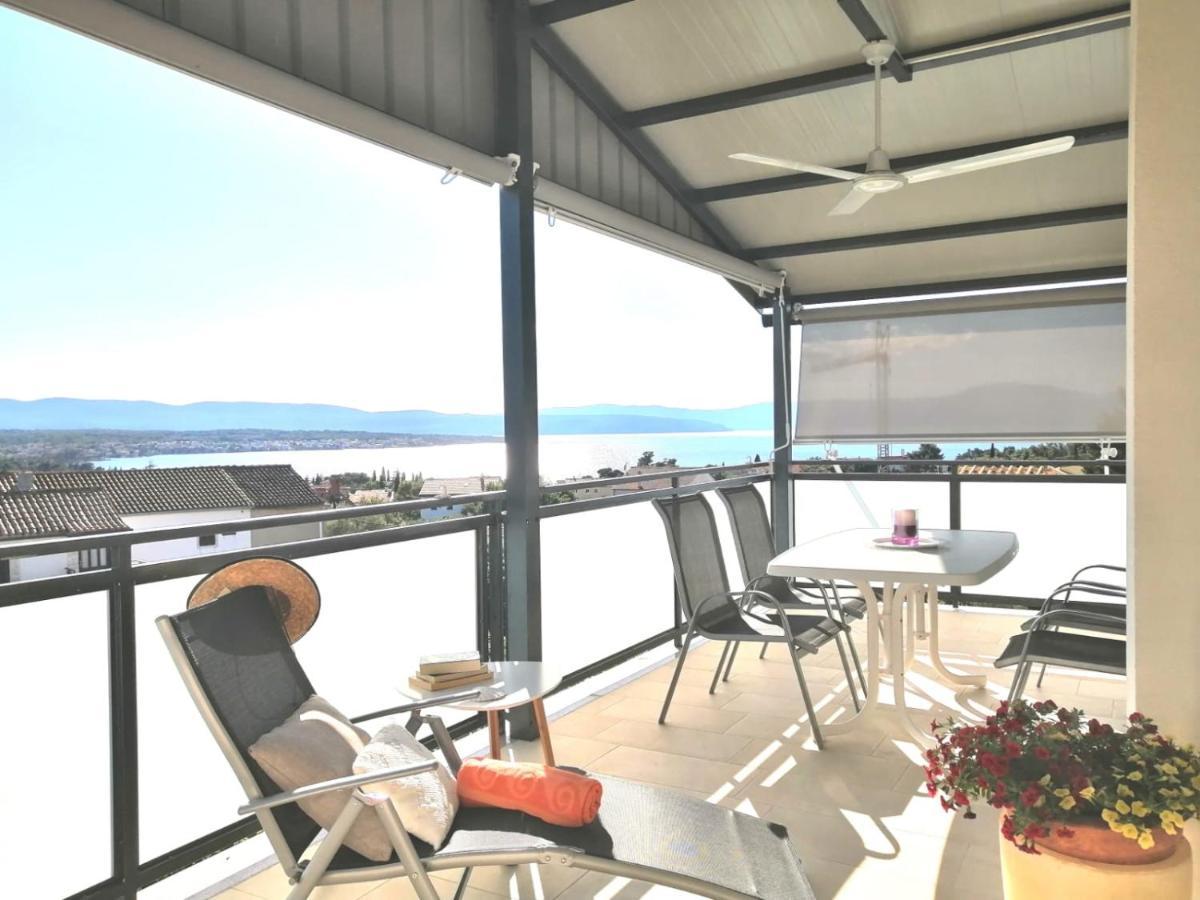 Lovely Sea View House In Malinska Island Krk Exterior foto